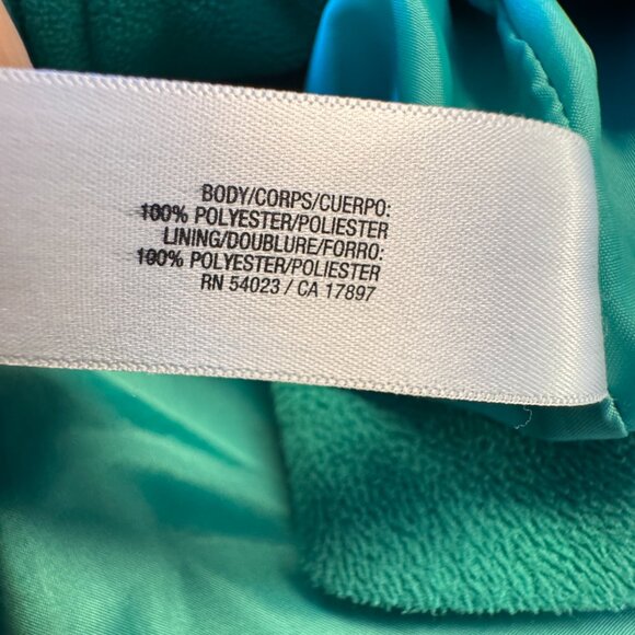 Old Navy Fleece Pea Coat Womens Medium Green Belted Double Breasted Classic - Picture 8 of 9